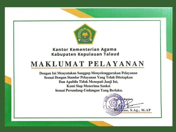 Maklumat PTSP Talaud